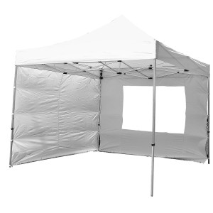 Perete pavilion PROFI 3x3 m - alb - fara fereastra - 2 buc - Img 2
