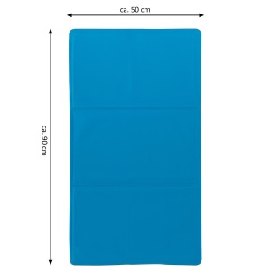 Covoras de racire pentru animale de companie - cu gel - 50x90 cm - albastru