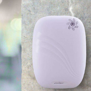 Difuzor de parfum SENSAMIST odorizare spatii mari - de perete S80 alb - cu baterii - Img 6