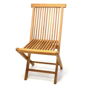 Scaun pentru terasa din lemn de TEAK - pliabil 46 x 89 x 62cm - Img 2