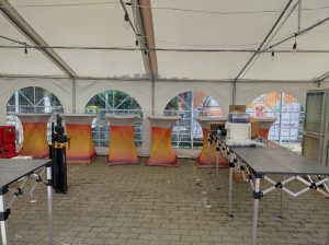 Husa pentru masa pliabila BISTRO - culoare halba de bere - 80x80x120 cm - Img 2