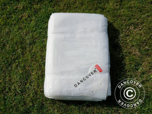 Prelata Tarpaulin cu capse 4X6 metri - material PE 90g - culoare transparent - Img 3
