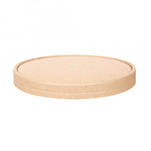 Capac bol salata diam. 15cm - hartie kraft impregnata PLA