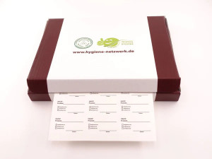 Eticheta adeziva dizolvabila in apa si printabila - format A4 dimensiuni 64x38 mm, 21 bucati - inkjet, laser - Img 4