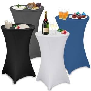 Husa pentru masa pliabila 183x75x74 cm - culoare negru - poliester 90% spandex 10 % - Img 2