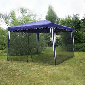 Plasa tantari muste pentru Pavilion PROFI 3x3M - 12 m lungime - culoare negru - Img 4