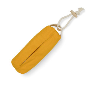 Saculet port-recompensa CLARA - din bumbac organic canvas - 22x8 cm - Amber - Img 3