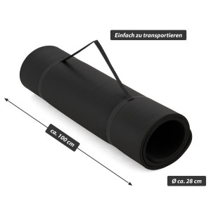 Saltea pentru gimnastica si yoga - 190 x 102 x 1.5 cm - negru - Img 3