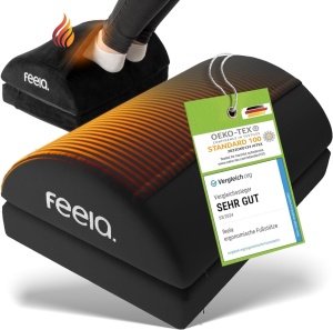 Perna ergonomica FEELA pentru picioare cu buzunar incalzit, reglabil pe inaltime - culoare negru