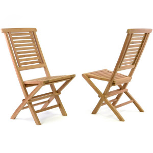 Scaun pentru terasa din lemn de TEAK - pliabil 46 x 89 x 62cm