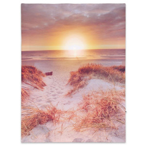 Tablou iluminat 1 led cu timer - 30x40cm - print digital pe canvas - plaja la apus - Img 4