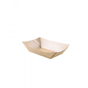 Tava mancare TASTY 15.4x10.7x4.1cm - hartie kraft impregnata PLA - 400 ml - Img 2