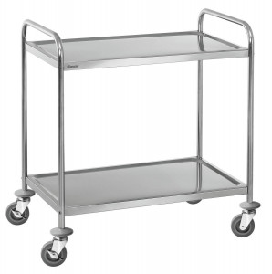 Carucior inox cu 2 polite BARTSCHER TS200 - 920x600x945 mm - max 100 kg - Img 2