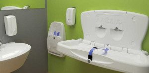 Masa schimbat scutece Babyminder - orizontala - ALB - Img 2