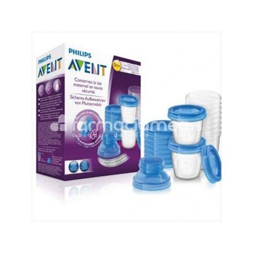 Contenitori Per Latte Materno Philips Avent - Confezione Da 10, Riutilizzabili, A Prova Di Perdite, Per Frigo E Congelatore - Foto 10