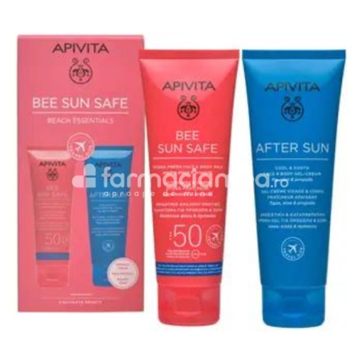 Apivita Sun Pachet Promo Lapte Corp SPF50 & After Sun 2 x 100ml