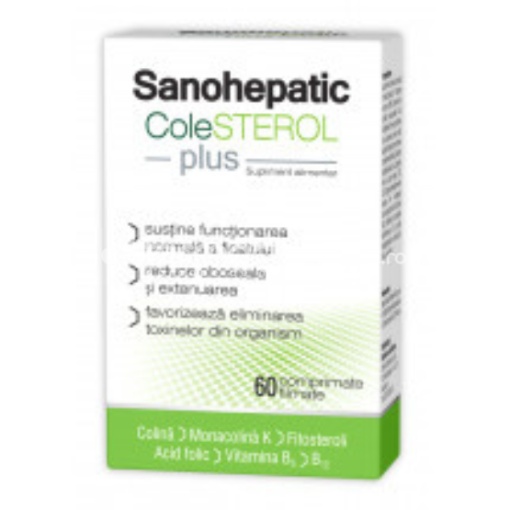 Sanohepatic Colesterol Plus x 60cpr Zdrovit
