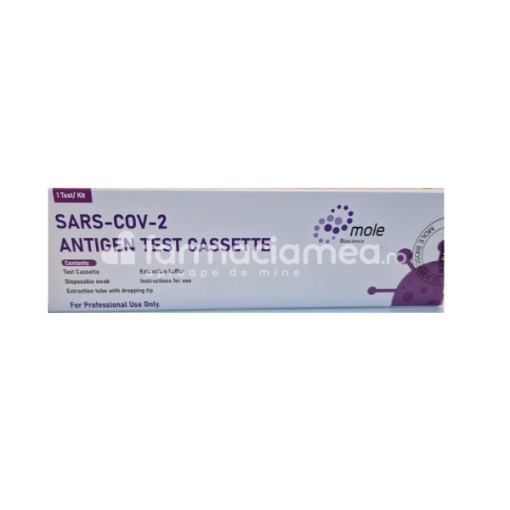 Test rapid antigen Covid-19 nazofaringian, 1 bucata, Jiangsu Mole