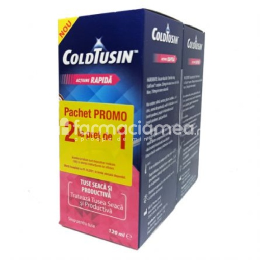 ColdTusin sirop,120ml, 1+1 gratis, Perrigo