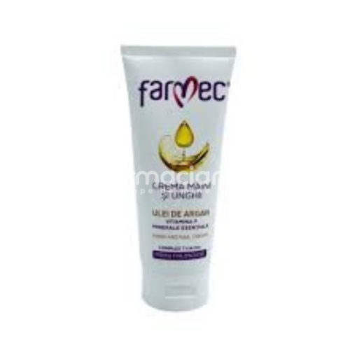Farmec Crema Maini si Unghii Ulei de Argan Vit F Min Esentiale 100ml