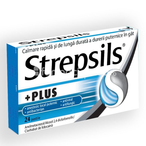 Strepsils Plus x 24pastile Reckitt