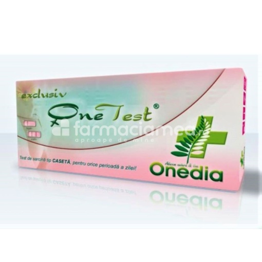 Test de sarcina One Test tip caseta pentru orice perioada a zilei, 1 bucata, Onedia