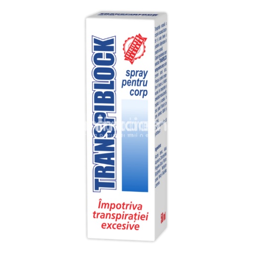 Transpiblock spray pentru corp, 50 ml, Zdrovit