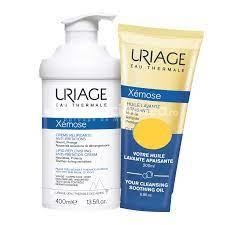 Xemose crema relipidanta, 400 ml + Xemoase ulei de curatare, 200ml, Pachet Uriage