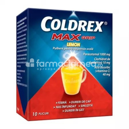Coldrex Maxgrip Lemon (PE/Al) x 10plic Perrigo