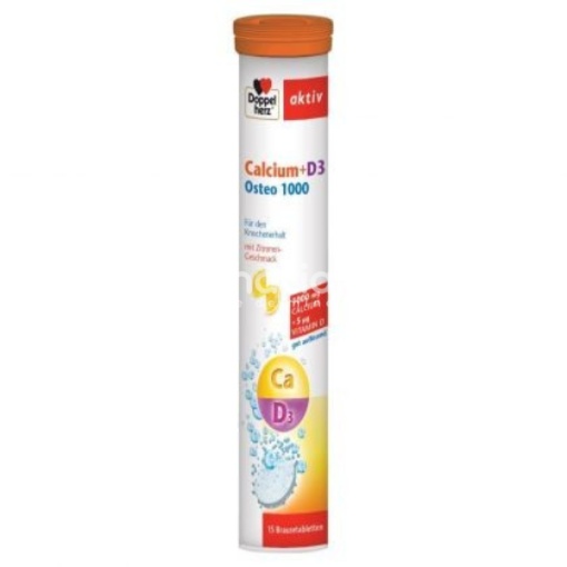 Doppelherz Calciu+Vit D3 Osteo 1000 x 15cpr eff