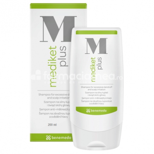 Mediket Plus Sampon anti-matreata si iritatii, 200 ml, Benemedo