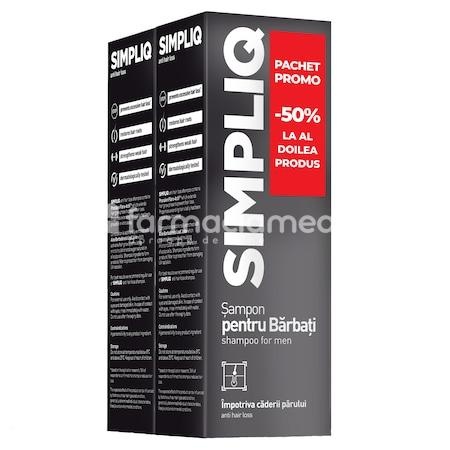 Aflofarm Simpliq Sampon Anti-cadere pentru barbati, 150 ml (1+1 -50% )