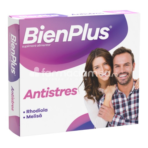 Bien Plus Antistres combate efectului stresului, amelioreaza oboseala, 10 capsule, Fiterman Pharma