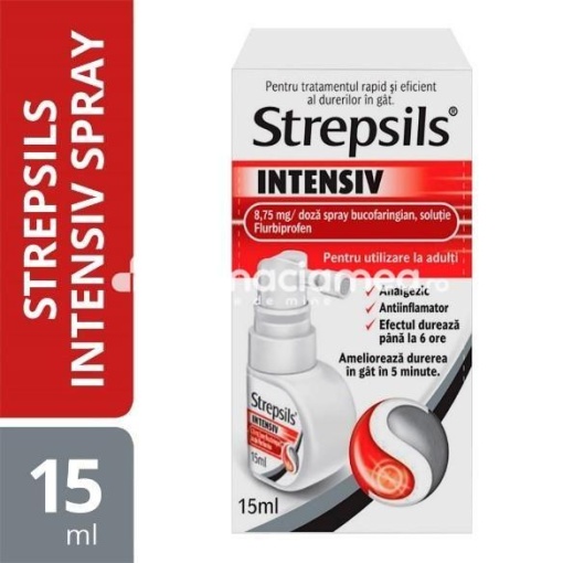 Strepsils Intensiv Cirese si Menta 8,75mg spray 15ml Reckitt