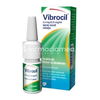 Vibrocil 2,5mg/0,25mg/ml spray nazal 15ml GSK