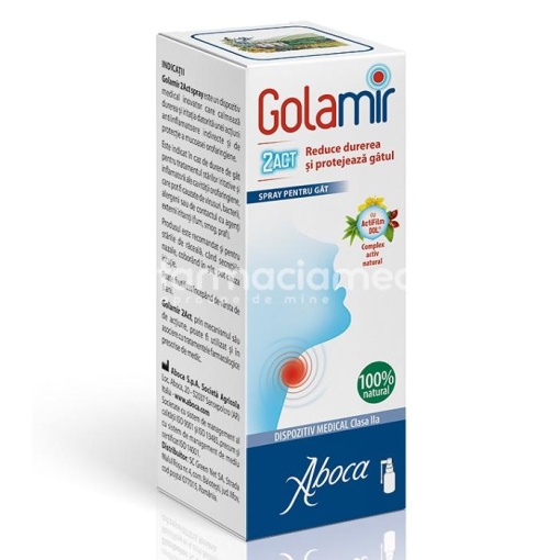 Aboca Golamir 2ACT Spray gat antiinflamator, 30ml
