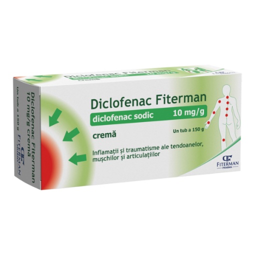 Diclofenac 10mg/g crema 150g Fiterman