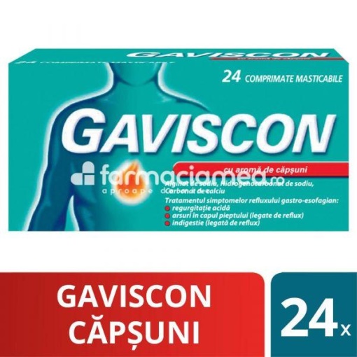 Gaviscon Capsuni x 16cpr mast Reckitt