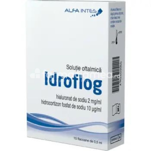 Idroflog Solutie oftalmica, 15 flacoane de 0,5 ml Alfa Intes