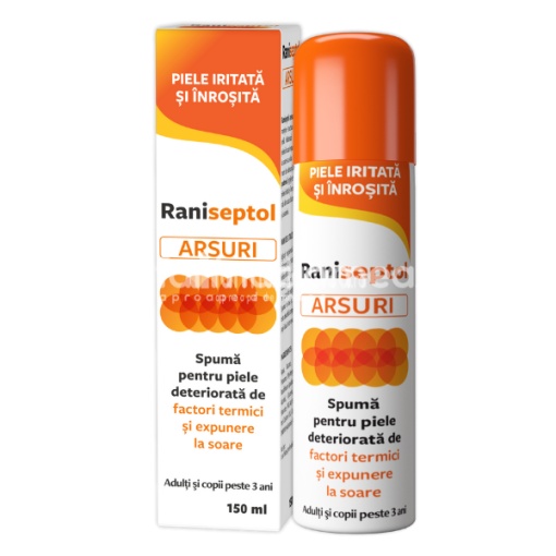 Raniseptol Arsuri Spuma 150ml Zdrovit