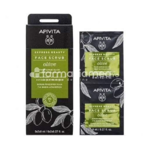 Apivita Express Exfoliant Masline 8ml x 2buc