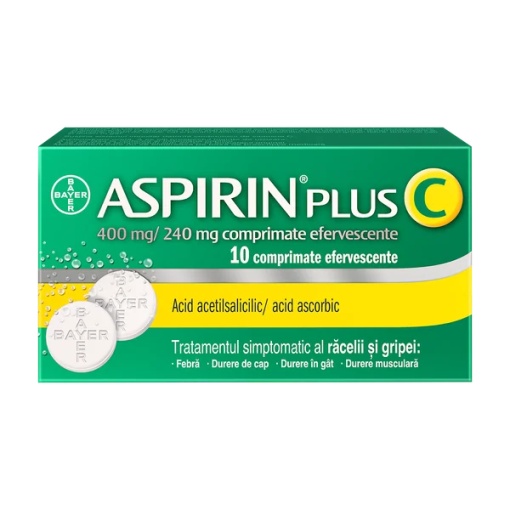 Aspirin Plus C 400mg/240mg x 10cpr eff Bayer