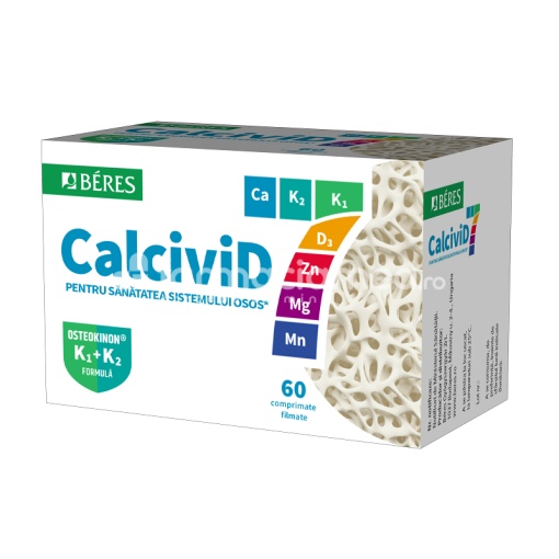 CalciviD7 - Oase puternice, 60 comprimate, Beres