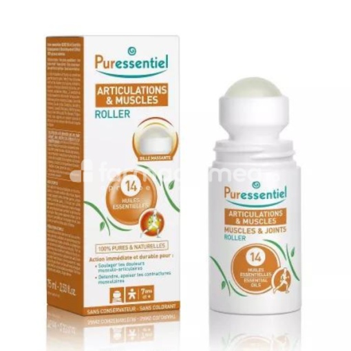 Roll-on Antireumatic cu 14 Uleiuri Esentiale, 75ml Puressentiel