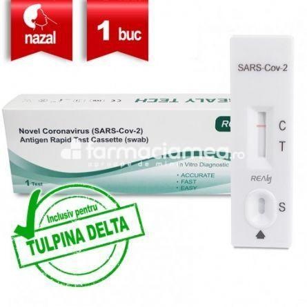 Test rapid Covid -19 antigen nazofaringian, 1 test, Realy Tech
