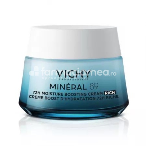Vichy Mineral 89 Crema Intens Hidratanta 72H Ten Uscat 50ml