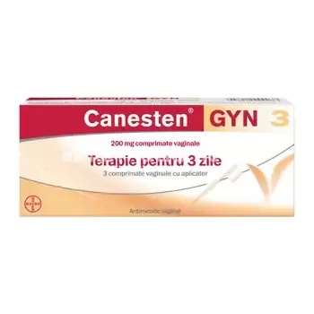 Canesten Gyn 3 200mg x 3cpr vag + aplicator Bayer