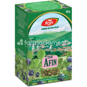 Ceai Afin D136, indicat in afectiuni oculare, in diabet zaharat, hipovitaminoza, 50g, Fares