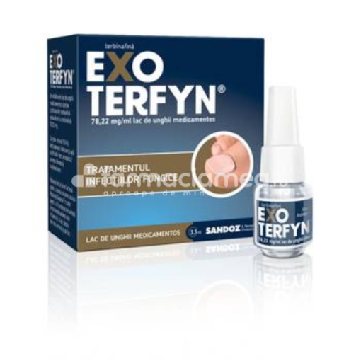 Exoterfyn 78.22mg/ml Lac de Unghii Medicamentos 3.3ml Sandoz