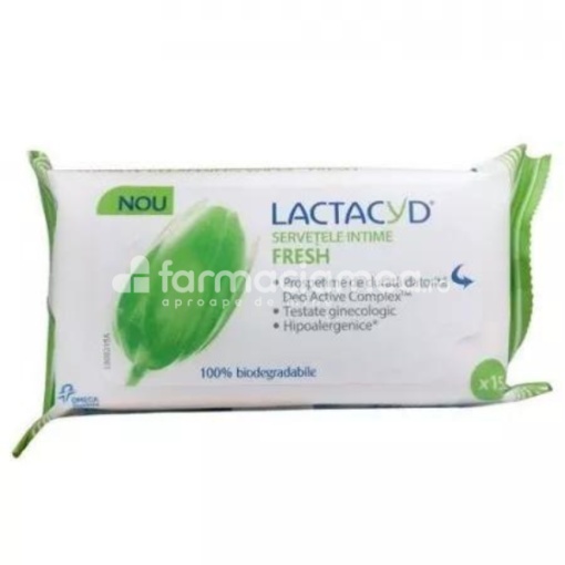 Lactacyd Servetele Intime Fresh x 15buc OMP
